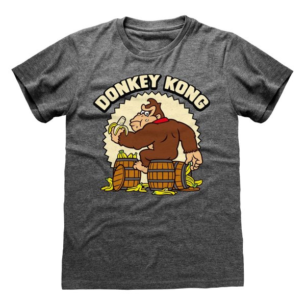 Nintendo Super Mario - Donkey Kong (Unisex Dark Heather T-Shirt)