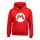 Nintendo Super Mario - Mario Badge (Kids Unisex Red Pullover Hoodie)