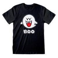 Nintendo Super Mario - Boo (Unisex Black T-Shirt)