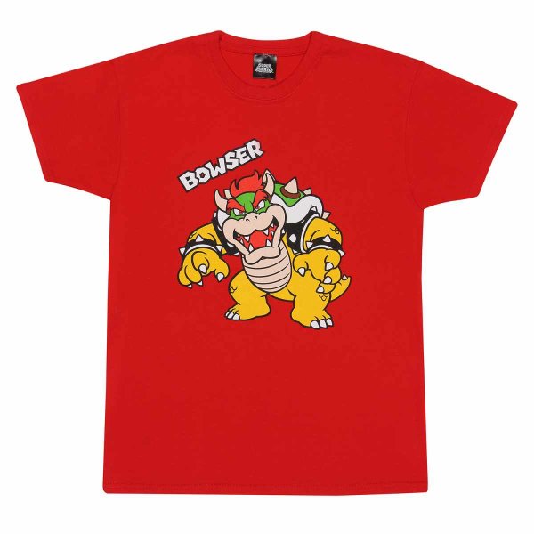 Nintendo Super Mario - Bowser (Unisex Red T-Shirt)