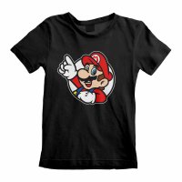 Nintendo Super Mario - Its A Me Mario (Unisex Black T-Shirt)