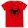 Marvel Comics Spider-Man - Black Spider Symbol (Unisex Red T-Shirt)