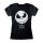 Nightmare Before Christmas - Jack Face (Womens Black Fitted T-Shirt)