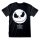 Nightmare Before Christmas - Jack Face (Unisex Black T-Shirt)