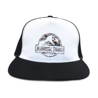 Jurassic Park - Logo (Unisex White Snapback Cap) One Size