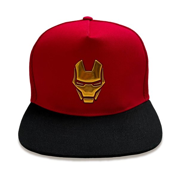 Marvel Comics Iron Man - Face (Unisex Red Snapback Cap) One Size