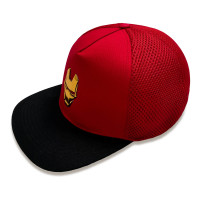 Marvel Comics Iron Man - Face (Unisex Red Snapback Cap) One Size