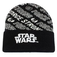 Star Wars - Force Repeat (Unisex Black Beanie) One Size