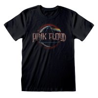 Pink Floyd - Dark Side Circle (Unisex Black T-Shirt)