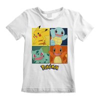 Pokemon - Squares (Unisex White T-Shirt)