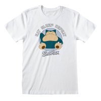 Pokemon - Snorlax Eat Sleep Repeat (Unisex White T-Shirt)