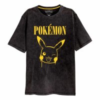 Pokemon - Graffiti Pikachu Acid Wash (Unisex Black...