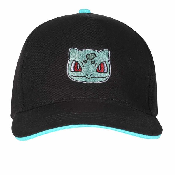 Pokemon - Bulbasaur Badge (Unisex Black Baseball Cap) One Size