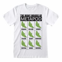 Pokemon - Many Moods Of Metapod (Unisex White T-Shirt)