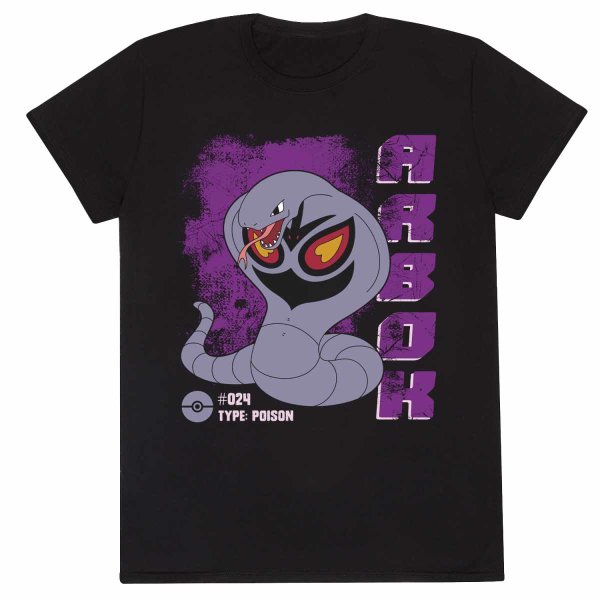 Pokemon - Arbok (Unisex Black T-Shirt)