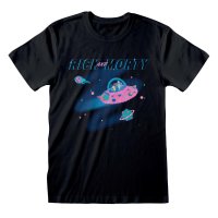 Rick And Morty - In Space (Unisex Black T-Shirt)