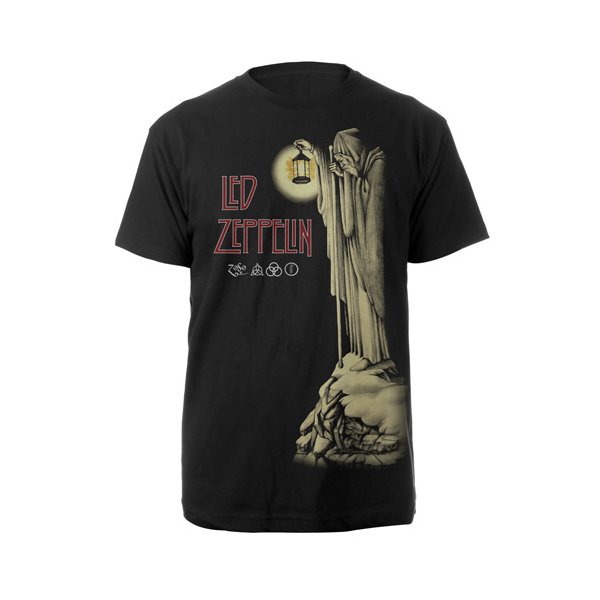 Led Zeppelin - Hermit (Unisex Black T-Shirt)