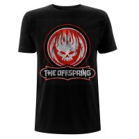 The Offspring - Distressed Skull (Unisex Black T-Shirt)