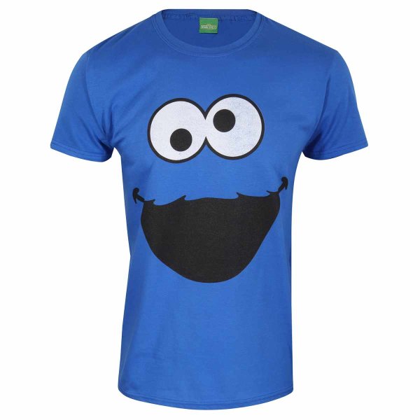 Sesame Street - Cookie Monster Face (Royal Blue Unisex T-shirt)