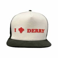 IT Chapter 2- I Heart Derry (Unisex White Snapback Cap)...