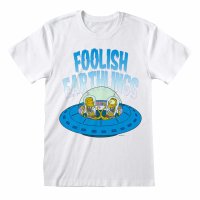 ** Simpsons - Foolish Earthlings (Unisex White T-Shirt) **