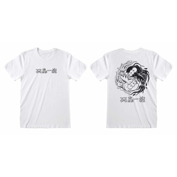 ** Simpsons - Ying And Yang Fish (Unisex White T-Shirt) **