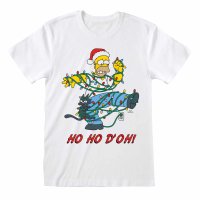 Simpsons - Ho Ho Doh (Unisex White T-Shirt)