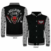 Stranger Things - Hellfire Club (Unisex Black Varsity...