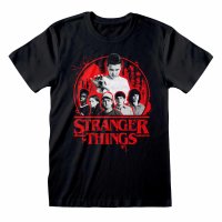 Stranger Things - Circle Logo (Unisex Black T-Shirt)