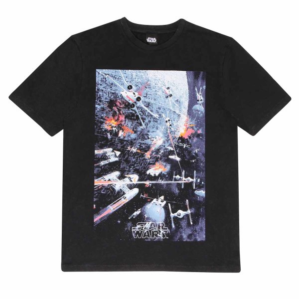 Star Wars Classic - Space War (Unisex Black Premium T-Shirt)