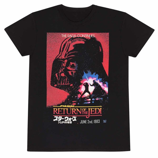 Star Wars - Vader Poster (Unisex Black T-shirt)