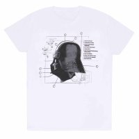 Star Wars - Mask Diagram ( Unisex White T-Shirt)