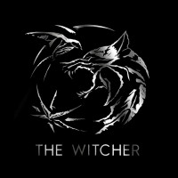 Witcher - Emblem (Unisex Black T-Shirt)