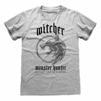 Witcher - Monster Hunter (Unisex Grey T-Shirt)