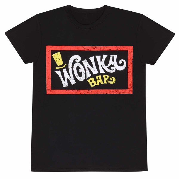 Willy Wonka - Wonka Bar (Unisex Black T-Shirt)