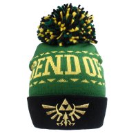 Nintendo Legend Of Zelda - Logo (Unisex Black Beanie Pom)...