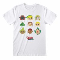 Nintendo Legend Of Zelda - Wind Waker Faces (Unisex White...