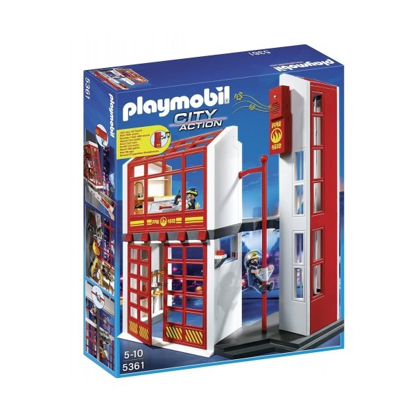 Playmobil 5361 - Fire Station with Alarm Set