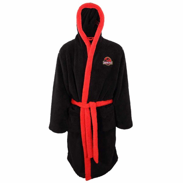 Jurassic Park - Logo (Unisex Black Dressing Gown)