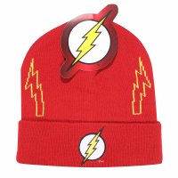 DC Flash - Logo (Beanie) (Unisex Red Beanie) One Size