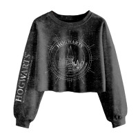 Superheroes Inc. Harry Potter - Hogwarts Constellation (Womens Black Sweatshirt Cropped)