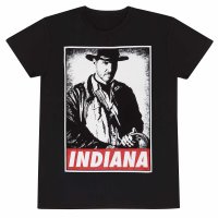 Indiana Jones - Indy (Unisex Black T-Shirt)