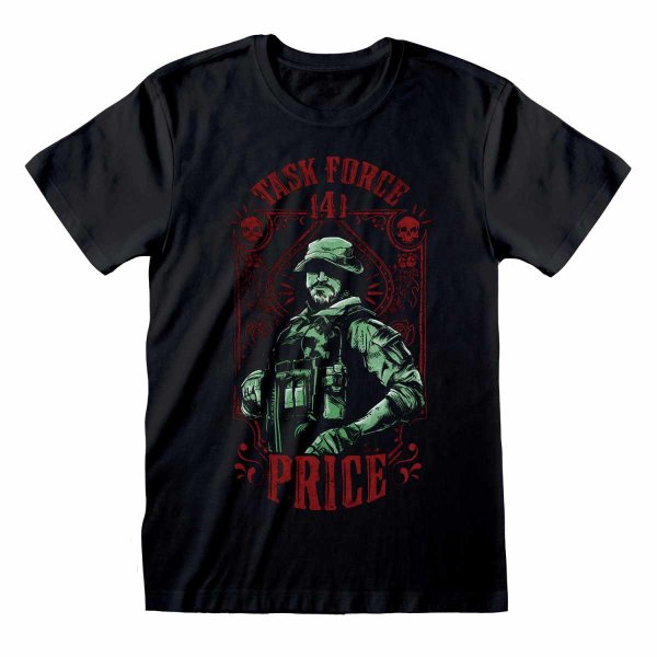 Call Of Duty: MW2 - CPT Price (Unisex Black T-Shirt)