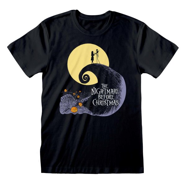 Nightmare Before Christmas - Silhouette (Unisex Black T-Shirt)