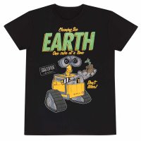 Disney Walle - Cleaning The Earth (Unisex Black T-Shirt)