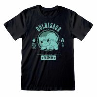 Pokemon - Collegiate Bulbasaur (Unisex Black T-Shirt)