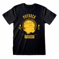 Pokemon - Collegiate Psyduck (Unisex Black T-Shirt)