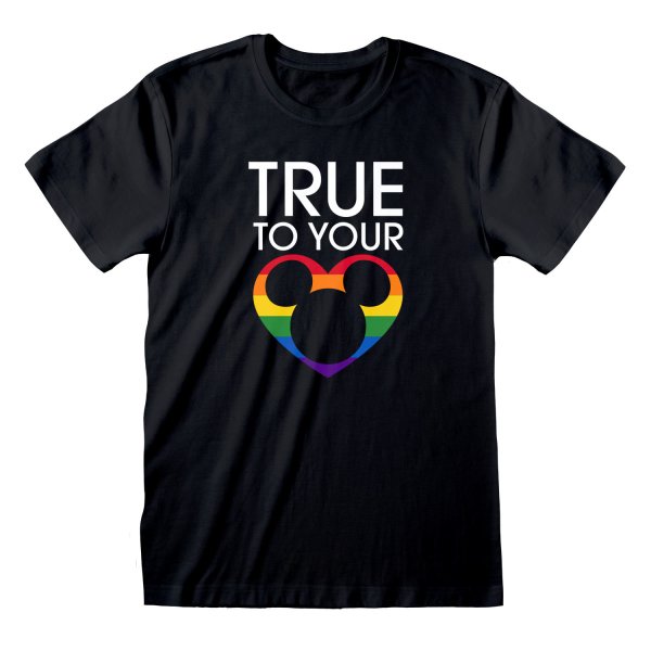 Disney - True To Your Heart (Unisex Black T-Shirt)