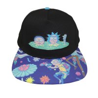 Rick And Morty - Portal (Unisex Black Snapback Cap) One Size