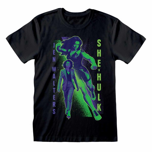 Marvel She Hulk - Alter Ego (Unisex Black T-Shirt)